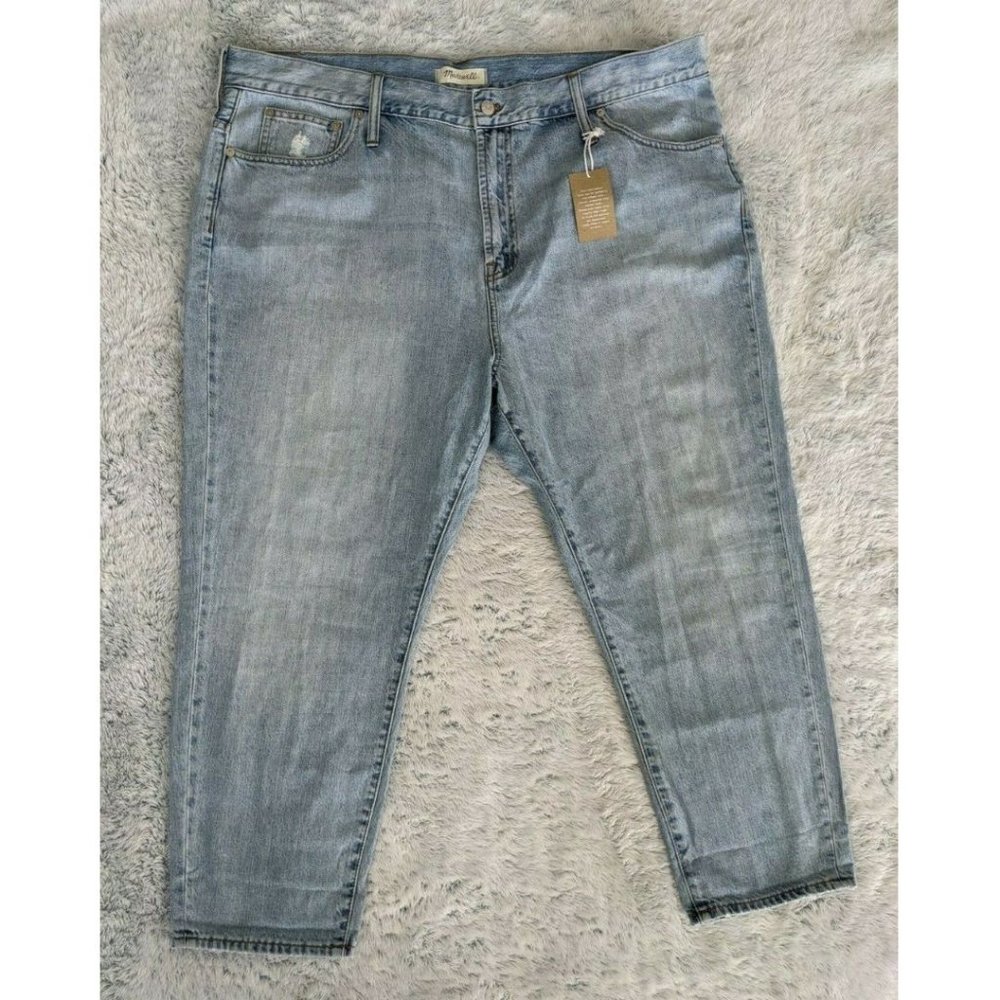 Madewell Sz 36 Women The Perfect Vintage Jean Light Wash Cropped High Rise NWT - Picture 2 of 12